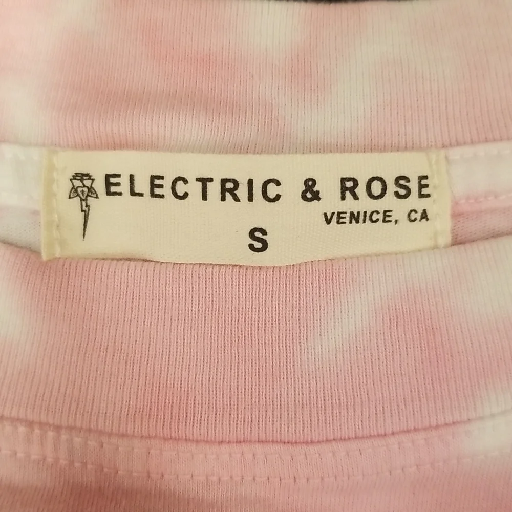 💕ELECTRIC & ROSE💕 Long Sleeve T-Shirt Top ~ Tie Dye Pattern Small NWT